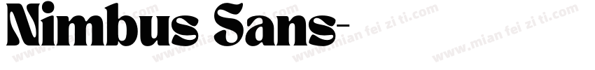 Nimbus Sans字体转换